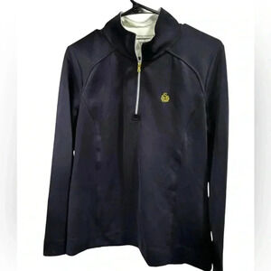 Fairway & Greene Ladies Quarter Zip,‎ Size Large, Navy, Golf Attire, Pullover